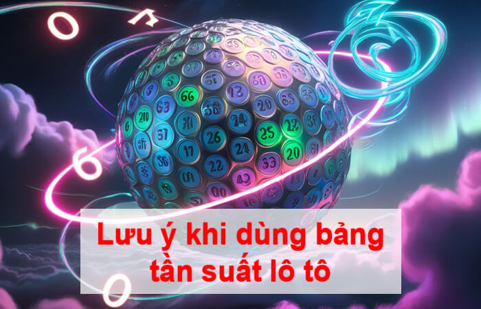 Những lưu ý quan trọng khi dùng bảng tần suất lô tô